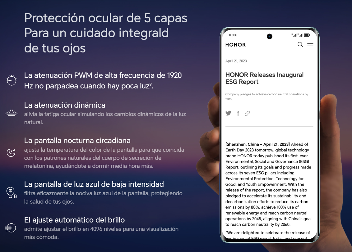 Celular Honor Magic6 Lite 5g 256gb 8gb Ram Dual Sim Verde