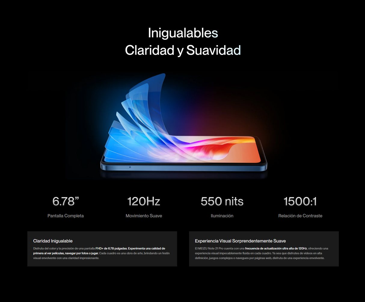 Celular Meizu Note 21 Pro 8gb Ram 256gb Dual Sim Smartphone