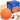 Pelota Momovida Para Perros Goma Interactiva Con Sonido Naranja