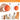 Pelota Momovida Para Perros Goma Interactiva Con Sonido Naranja