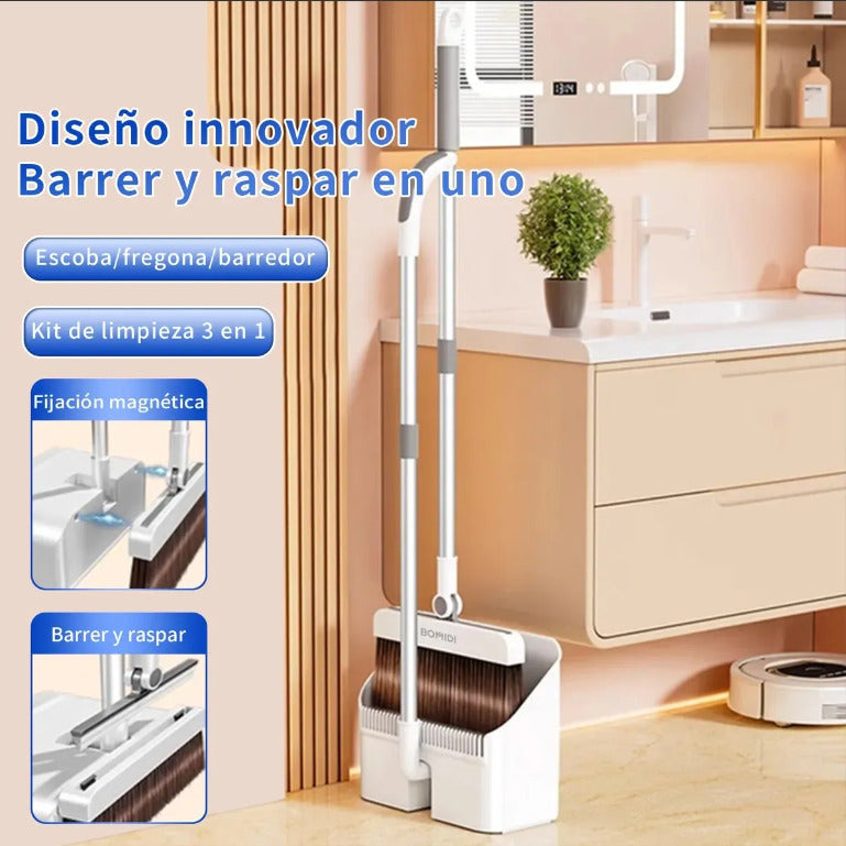 Juego de Escoba y Recogedor 3 en 1 C3